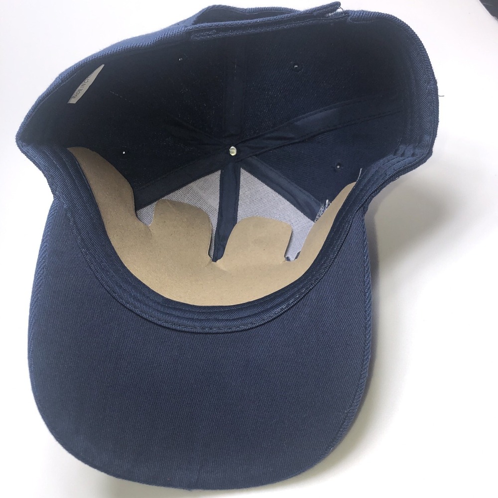 Baseball Cap Embroidered Marijuana Green Leaf Weed Pot Adjustable Blue Hat - Picture 7 of 7